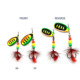 2 Pcs Vibrax Spinner Baits Spinner Baits Bass Trout Fresh Water Fishing Lure