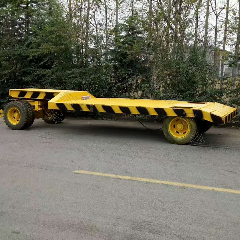 10-15-20吨重型平板拖车叉车拖挂平板车厂内运输平板拖车凯佳直供