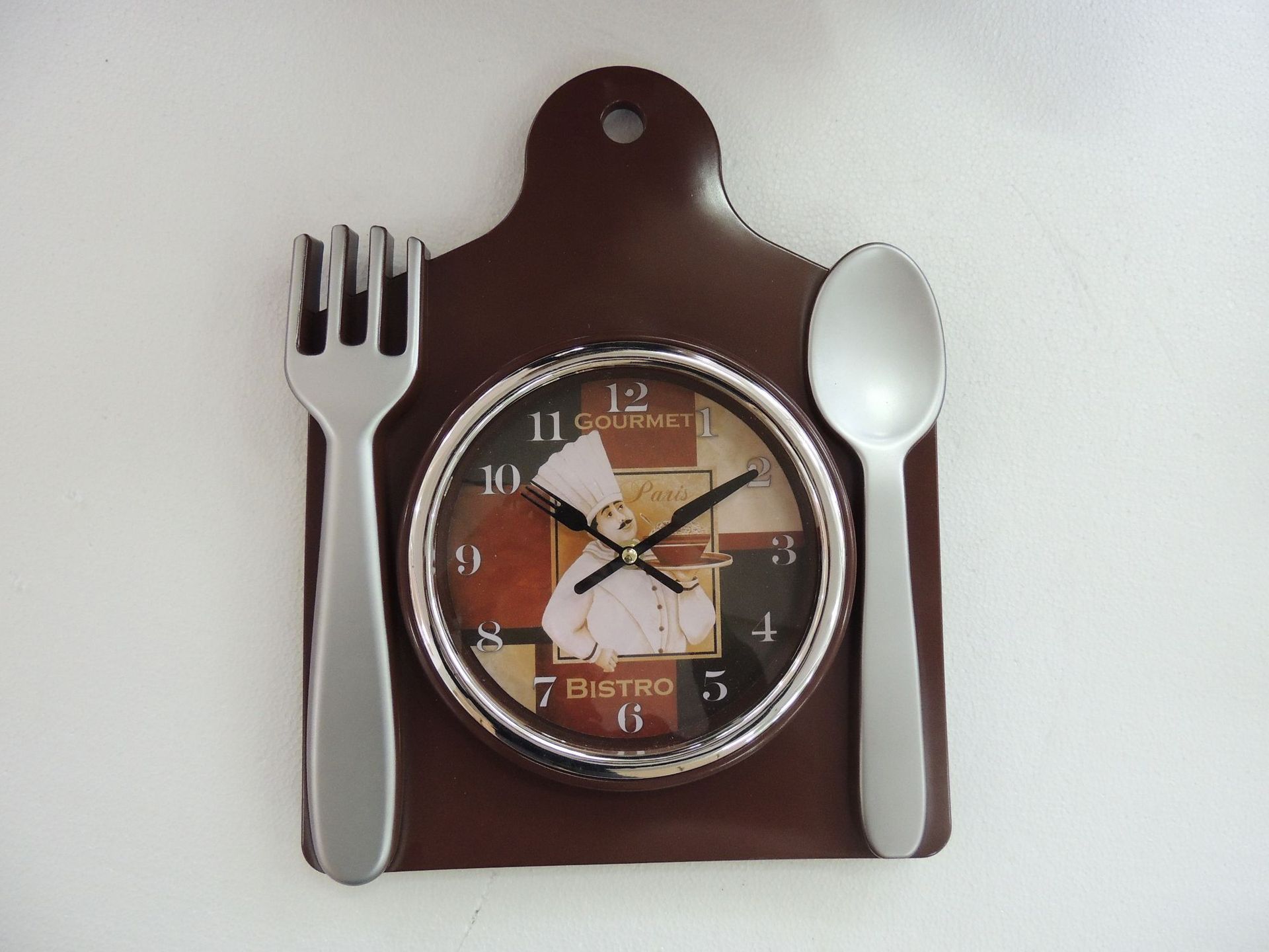 Reloj creativo con forma de filete - Diseño de utensilio de cocina - Popular y novedoso - Venta al por mayor de fábrica