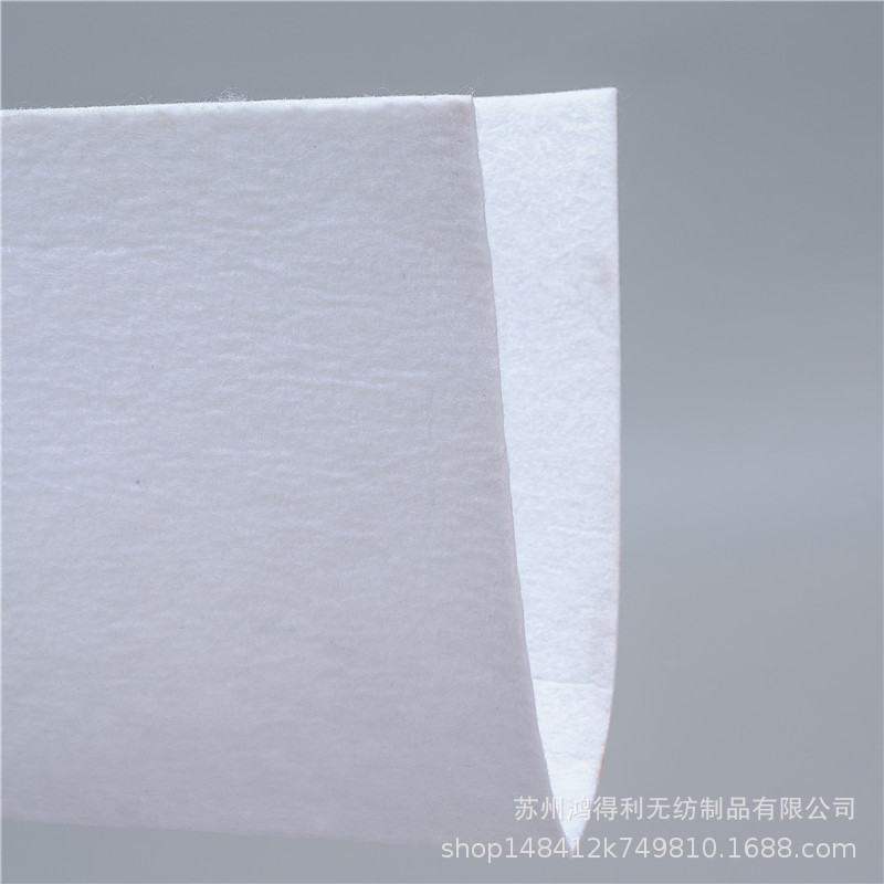 白色涤纶针刺棉 家纺床垫内衬软质无纺布不织布 针刺棉布料厂家