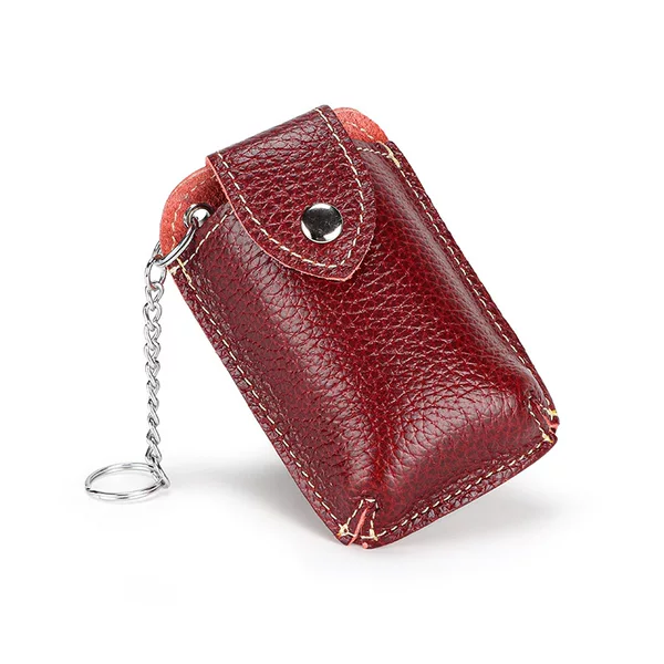 Genuine Leather Wearing Belt Key Bag Wearing Belt Car Remote Control Cover Fashionable Hanging Waist Easy to Carry Car Key Cover Korean Style