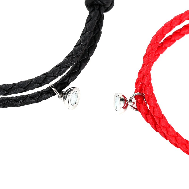 New Xingyue Spaceman Pu Rope Bracelet Magnet Suction Couple Bracelet Pair Exclusive For Cross-border Ornament Wholesale display picture 6