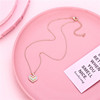 The new cross -border pop -up children's necklace cartoon cardicular emoticons Smile face combination pendant can be replaced DIY necklace
