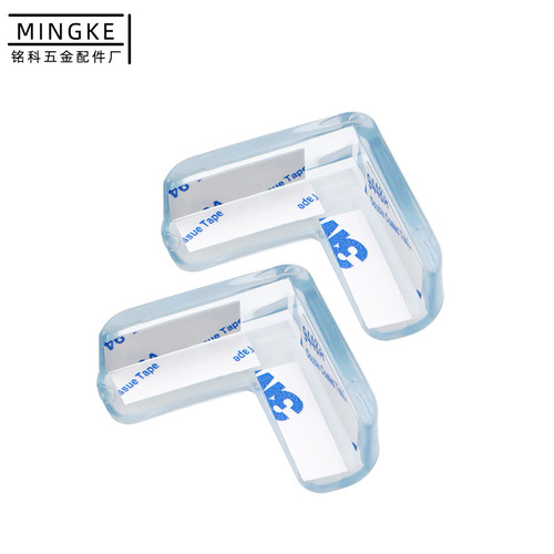 Factory direct sales furniture table corner protection thickened transparent anti-collision corner L-shaped corner glass coffee table corner protection