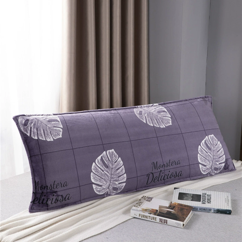 Keep warm coral flannel pillowcase, upgraded version