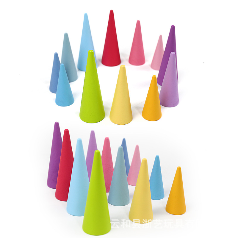 Juguetes de madera para niños macaron rompecabezas educación temprana desarrollo de los niños bloques de construcción educativos Arco Iris Jenga