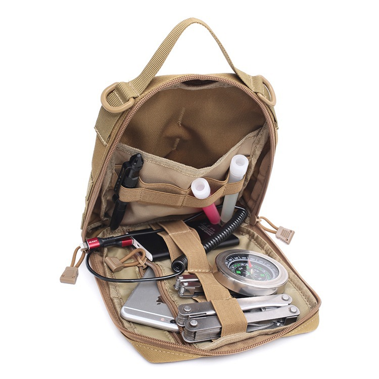 Bolsa médica portátil al aire libre bolsa de supervivencia de primeros auxilios bolsa de accesorios MOLLE bolsa de herramientas EDC bolsa de almacenamiento de cintura