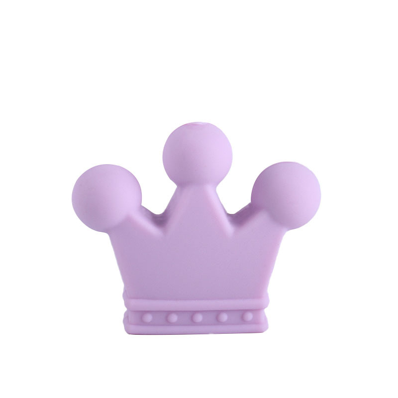 Suministros para bebés DIY calmante corona de silicona cuentas sueltas bebé pulsera molar Cadena de pezón cadena anti-caída Accesorios