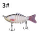 Multi Jointed Fishing Lures Hard Plastic Baits Fresh Water Bass Swimbait Tackle Gear