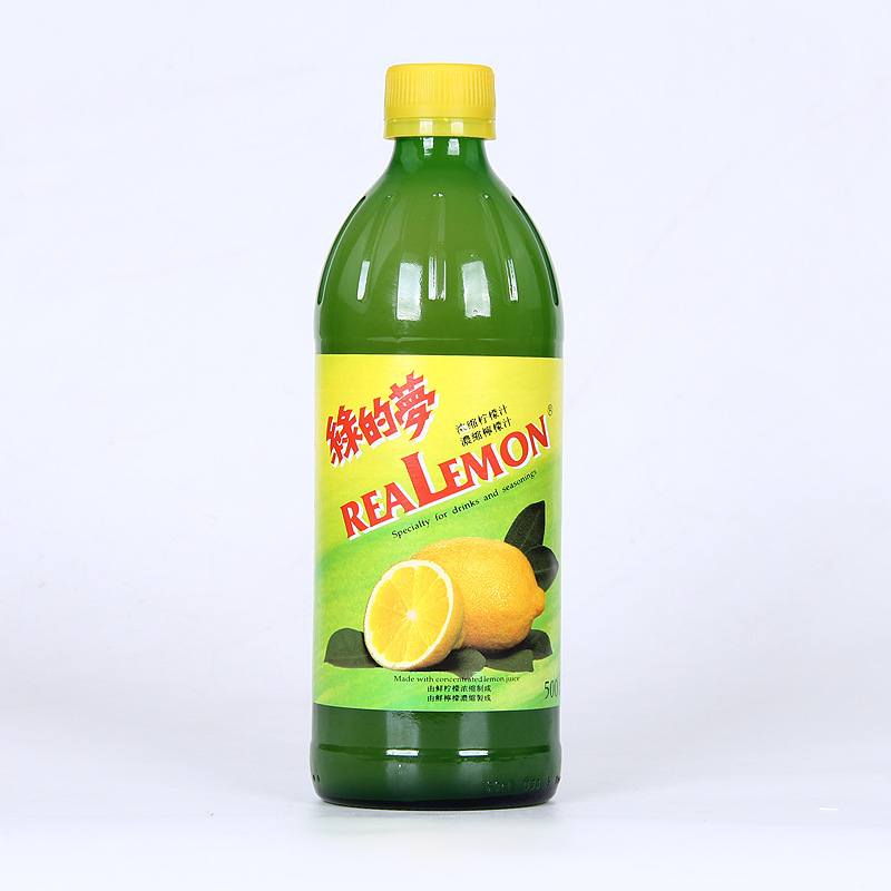 Сырье для выпечки импортное, зеленая мечта, заваренный RealLemon, концентрированный свежий лимонный сок, 500 мл * 24 бутылки оригинального сока