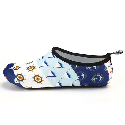 新款沙灘潛水鞋遊泳鞋男鞋 創意足貼膚戶外用品至滑橡膠底批發