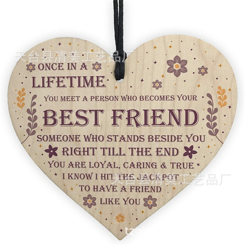 40 estilos 100mm amor madera chip colgante DIY madera colgante 1 paquete