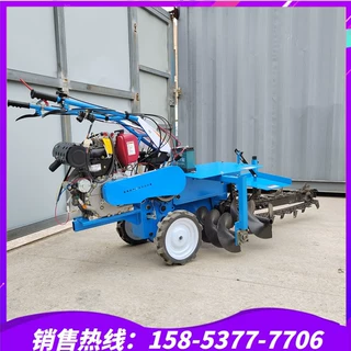 新式开沟机小型手扶链条式深沟机工程挖沟神器实用农用挖牛蒡机器