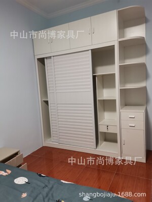 The whole house customized wardrobe modern customized wooden  Sliding door Wardrobe MLB Paint bedroom wardrobe Manufactor wholesale
