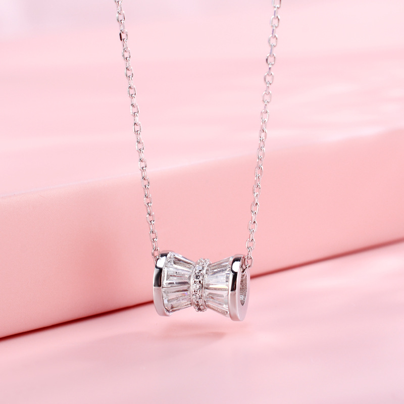 Sterling Silver Waistline Necklace S925 white Ashler Foreign trade Geometric Simplicity Jewelry factory machining