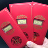 The year of the New Year's Eve gold banknote gold bars red envelope horse to the successful sailing gold banknotes commemorative currency red envelope is sealed