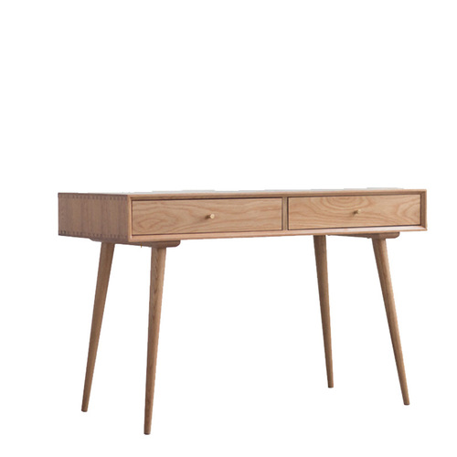 Nordic solid wood desk ins simple modern computer desk creative writing desk Japanese solid wood desk with drawers