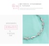 Fashionable crystal, zirconium heart shaped, bracelet, jewelry, silver 925 sample, Aliexpress