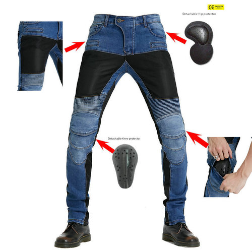 Motorcycle Riding Jeans Anti-Fall Biker Pants Equipment Racing Pants Summer Mesh PK-719 Wholesale