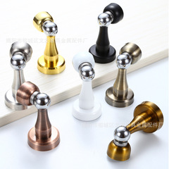 Stainless steel floor-mounted silent strong magnetic door holder, bathroom wall-mounted, bedroom door with thick door stopper