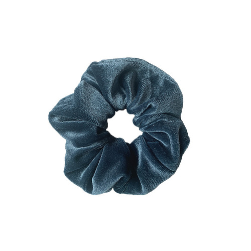 Cross-border Amazon hair tie manufacturer, velvet gold satin hair tie, head flower hair accessory direct sale and wholesale