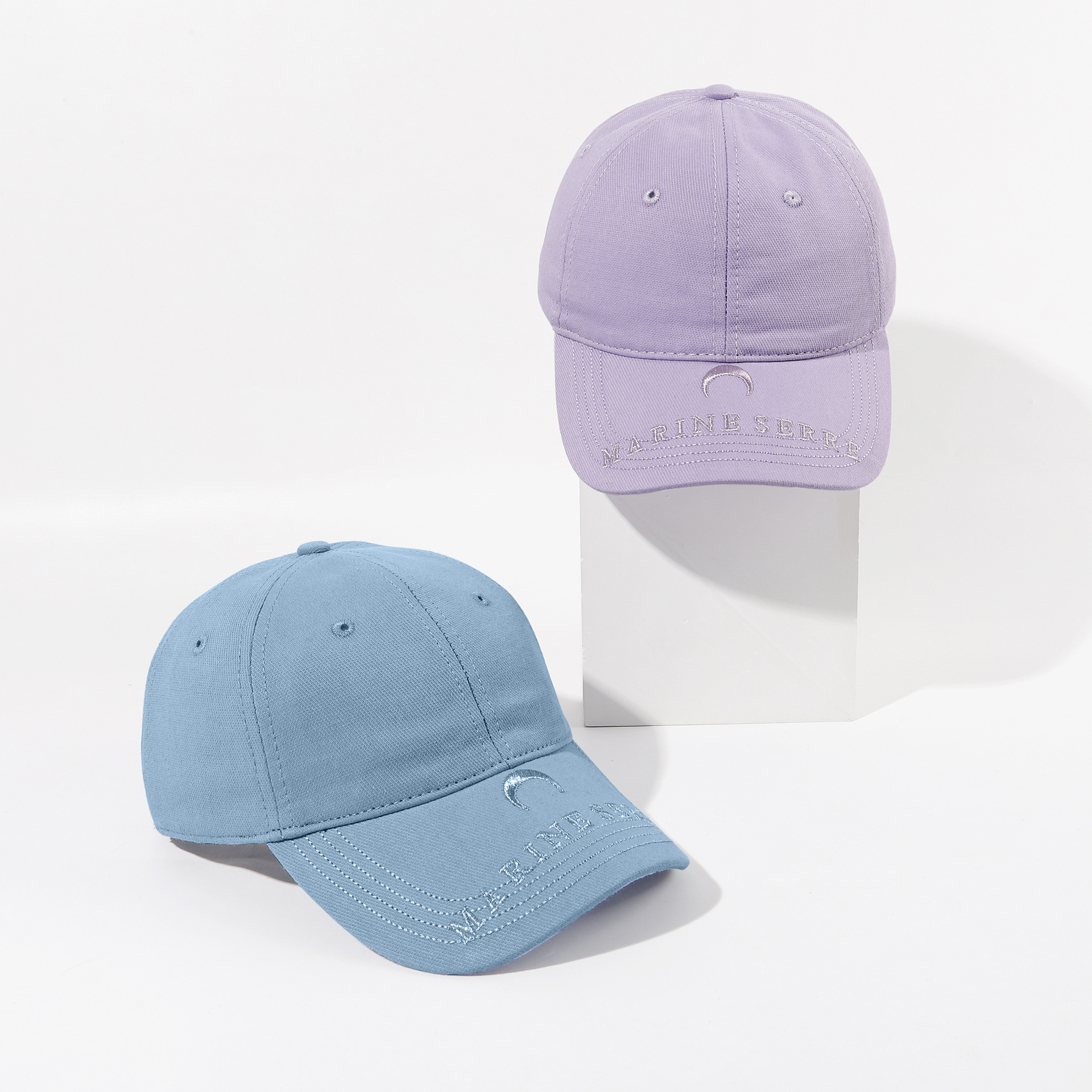 Small Letter Embroidery Lilac Cap Baseball Cap Student Street Shade Cap Custom Wholesale Nihaojewelry display picture 17