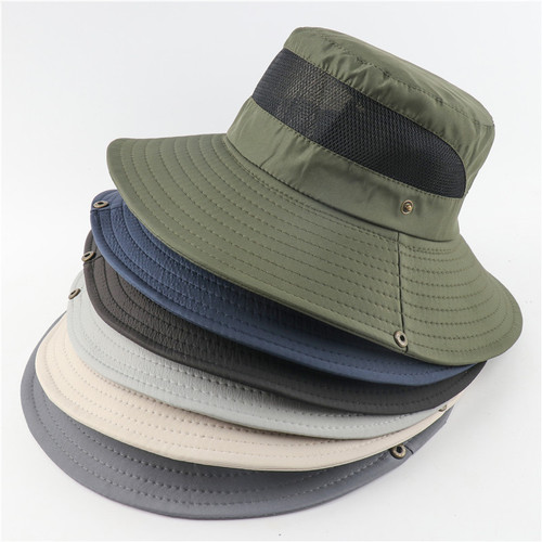 New unisex fisherman's hat sunshade sun protection hat for spring and summer outdoor travel, solid color breathable unisex fishing hat