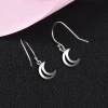 Earrings, fashionable accessory, silver 925 sample, European style