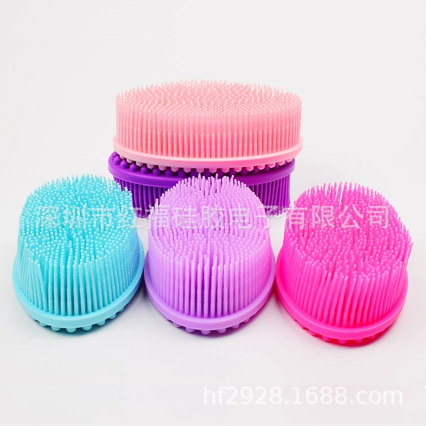 Производители в наличии детская Массажная щетка силиконовая щетка для ванны взрослый детский шампунь для ванны мягкая щетка