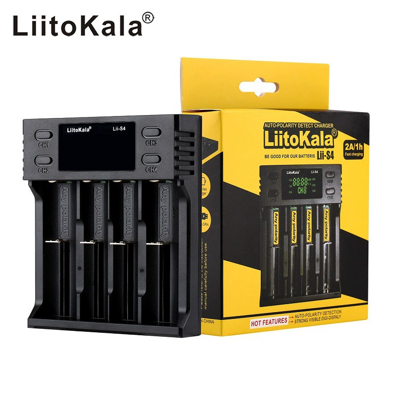 LiitoKala [Lii-S4 lii-S2 S1 lii-S6 18650 литиевый аккумулятор зарядное устройство прямой/обратной зарядки]