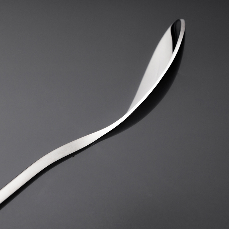 創意馬克杯勺子 進口咖啡勺 曲線西餐勺 調羹 408不鏽鋼勺子 加厚