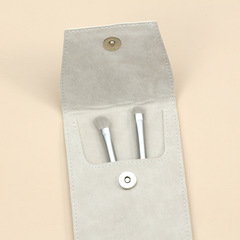 Eye makeup brush bag with adjustable size, sanding PU, portable and easy to clean brush bag, professional set brush storage bag