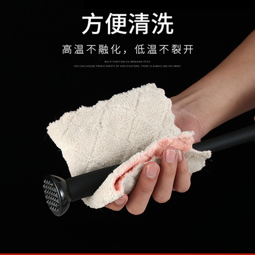 Factory direct sale PC plastic crushed ice stick lemon muddler cocktail stirrer juice muddler fruit muddler bar drinkware milk tea shop