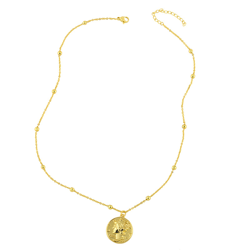 simple coin pendant necklace