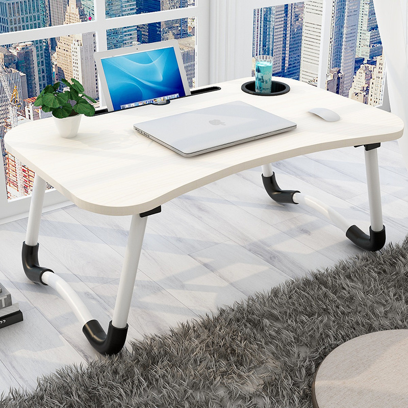 Bed desk folding table college students dormitory laptop table home multi-function minimalistic lazy desk