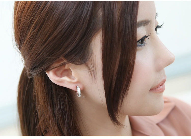 Pendientes de plata esterlina 925 pendientes de diamantes de moda al por mayor pendientes de joyería de plata esterlina de estilo coreano pendientes todos a juego