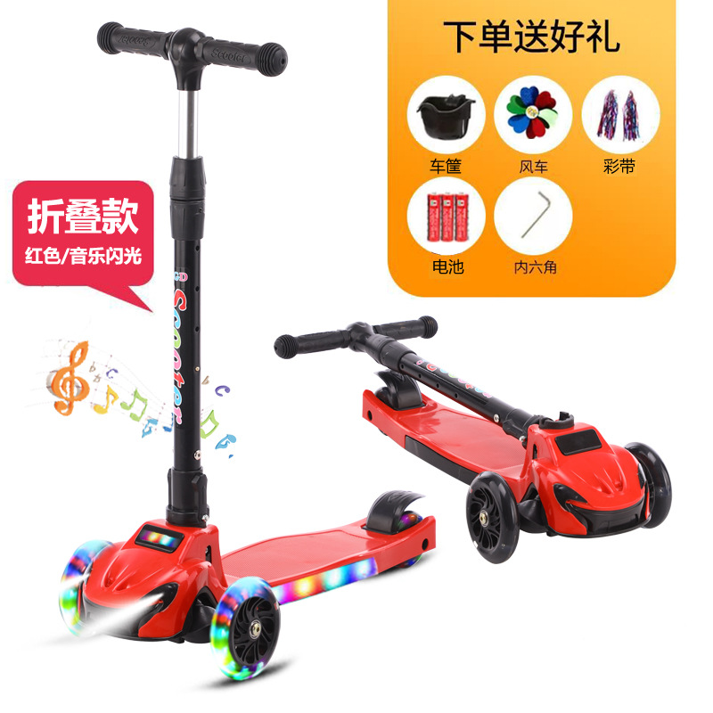 Patinete para niños de 2 a 14 años, tres o cuatro ruedas, diseño graffiti Swiss Flash, venta directa de fábrica.