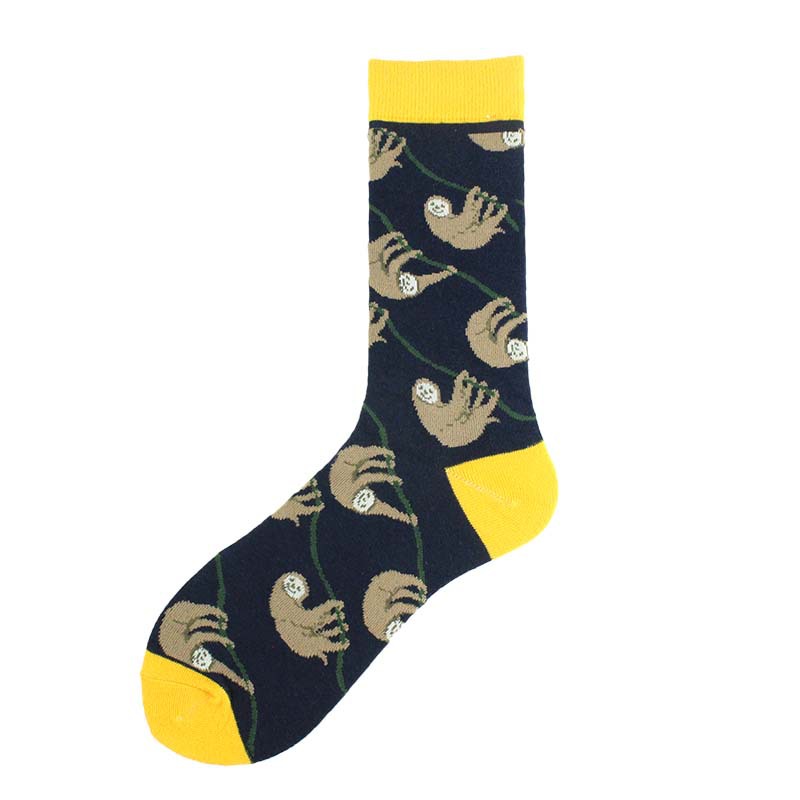 Unisexe Style Simple Animal Coton Impression Crew Socks Une Paire display picture 3