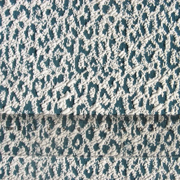 阳离子弹力提花双面布牛肚布针织涤纶阳离子3D空气层提花起泡泡布