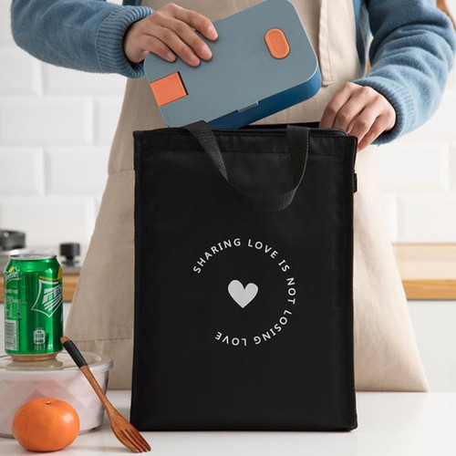 Thickened Aluminum Foil Insulated Lunch Bag with Handle, Large Capacity Bento Box, Office Lunch Bag, Ice Bag, Picnic Bag