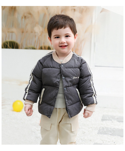 Wholesale Autumn and Winter Children's Cotton Vest Inner Parka for Boys and Girls, Warm Medium and Small Children Baby Winter Wear Cotton Coat Outerwear