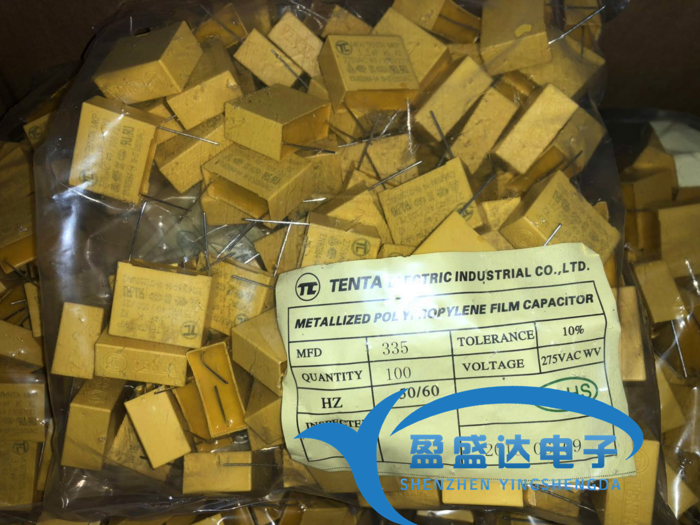 275VAC3.3UF X2安规电容 275V335K TC天泰TENTA 抗干扰电容 335