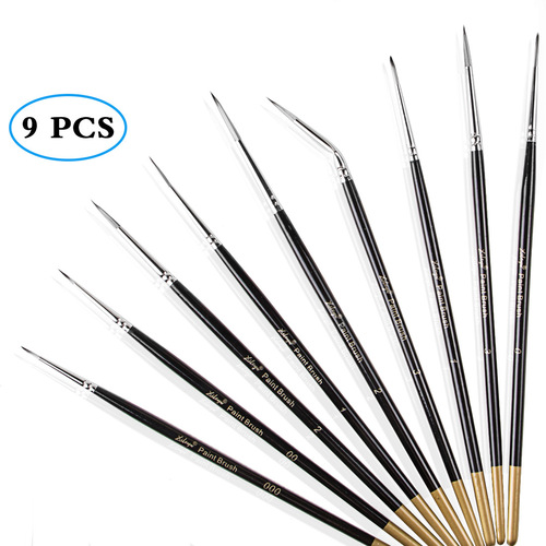 Xile 9-pack nylon hook pen watercolor gouache oil painting hook pen Chinese painting meticulous stroke pen extremely fine hook line