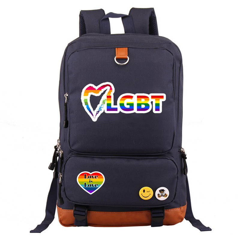 Waterproof 20 Inch Letter Rainbow Holiday Daily School Backpack display picture 22