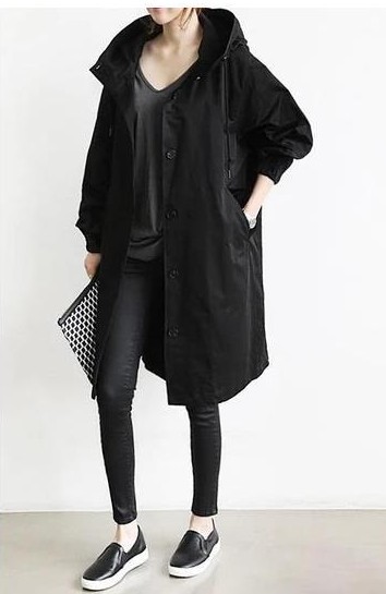Lässiger Trenchcoat im Herbststil für Damen, mittellang, Petite, neues Modell 2020, elegant tailliert, verschiedene Farben, 8 Größen_voghion.com
