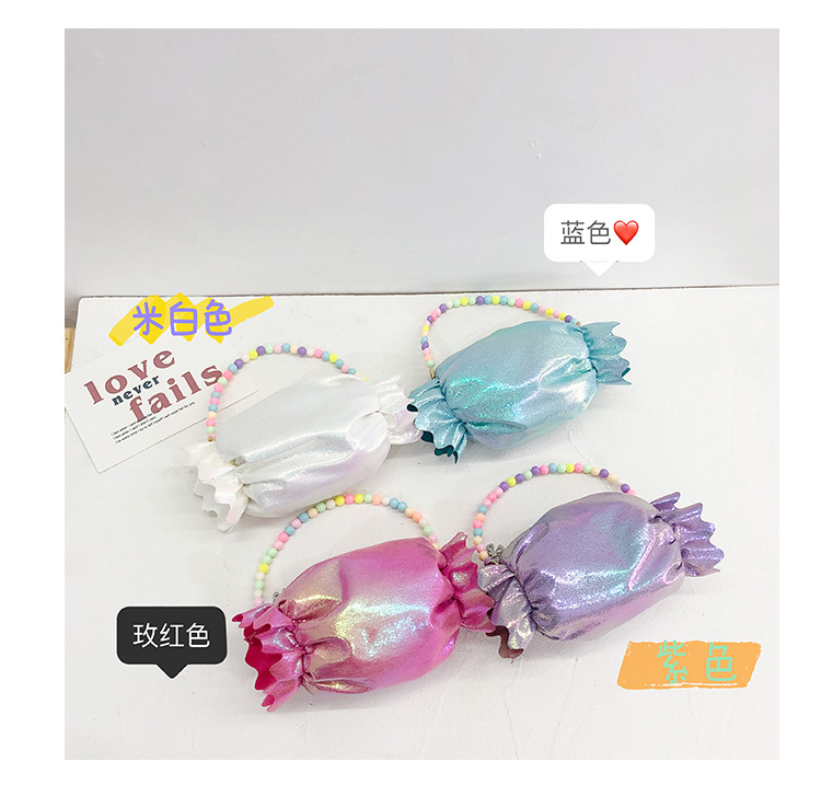 New Cute Candy Shape Colorful Beads Chain Children's Handbag Wholesale Nihaojewelry display picture 5