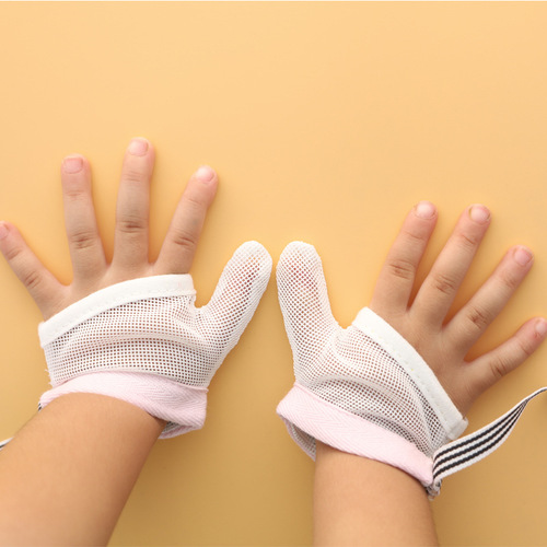 Baby physical anti-hand-eating gloves for thumbs, baby's hand-eating gloves, children's anti-eating hand addiction, children's finger-biting gloves