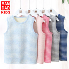 Children's Fleece Lined Thick Vests Autumn/Winter Warm Up tops Toddler Base Vests Infants and Baby Warm Vests