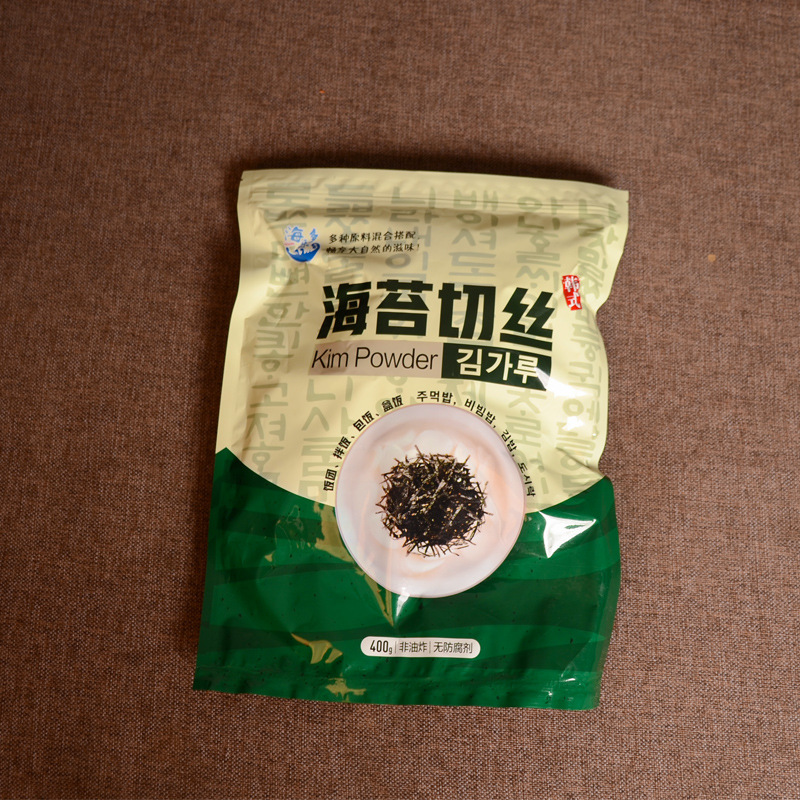 海多樂韓式海苔切絲拌飯海苔調味紫菜非油炸400g*10袋/箱