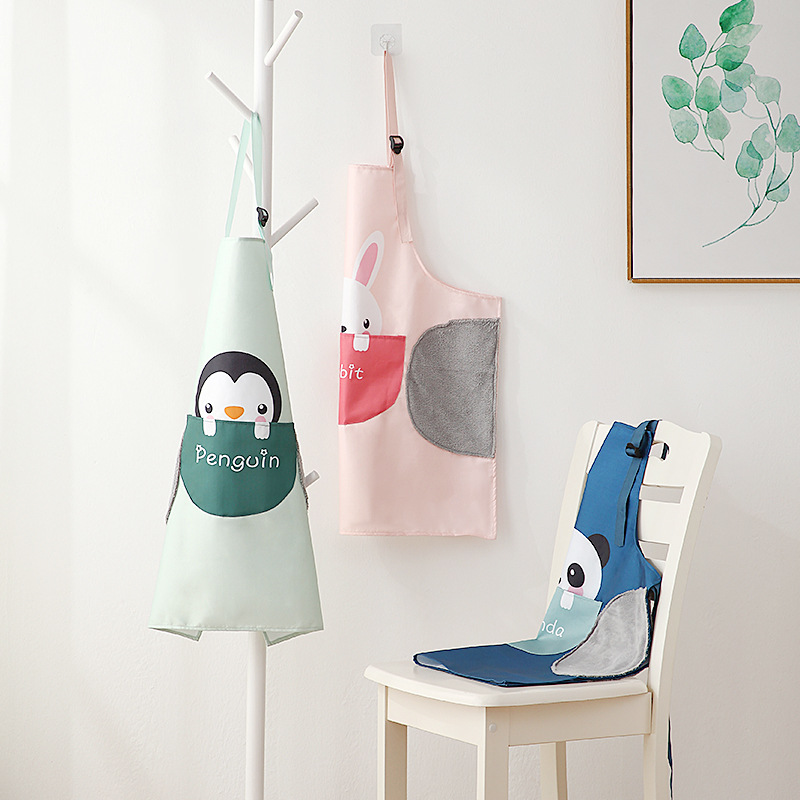 apron fashion household kitchen Apron Oil cover Adult thickening lovely solar system Korean Edition 97g